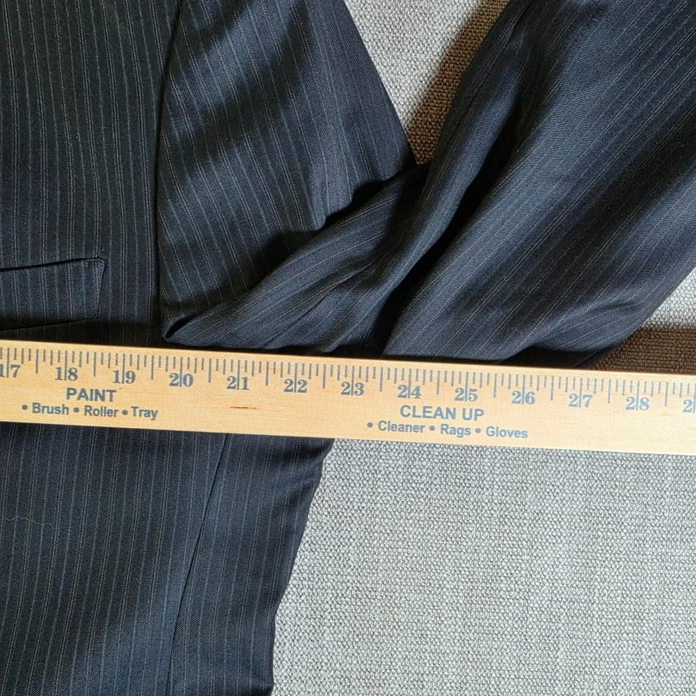 Brooks Brothers Regent Loro Piana Blazer Mens 44R Navy Blue Pinstripe 1818‎ Wool